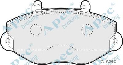 APEC BRAKING pad1106 -  Комплект тормозных колодок, дисковый тормоз